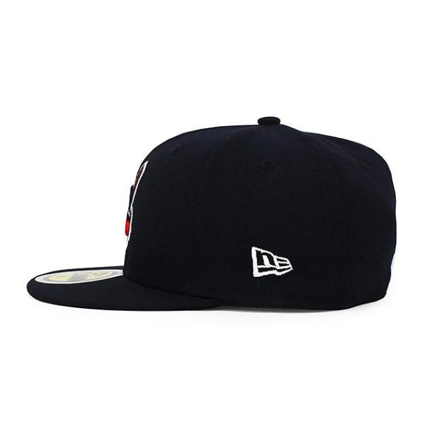 子供用 ニューエラ キャップ 59FIFTY クリーブランド インディアンス YOUTH MLB ON-FIELD ALT-2 FITTED CAP NAVY