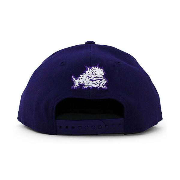ニューエラ キャップ 9FIFTY TCU ホーンドフロッグス NCAA TEAM-BASIC ORIGINAL FIT SNAPBACK CAP PURPLE