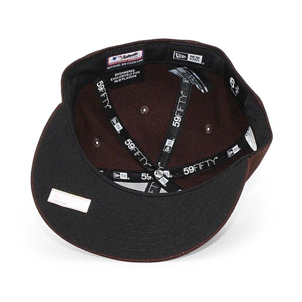 子供用 ニューエラ キャップ 59FIFTY サンディエゴ パドレス YOUTH MLB ON-FIELD AUTHENTIC GAME FITTED CAP BROWN
