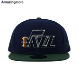 ニューエラ キャップ 9FIFTY ユタ ジャズ  NBA 2T TEAM-BASIC SNAPBACK CAP NAVY-GREEN  NEW ERA UTAH JAZZ