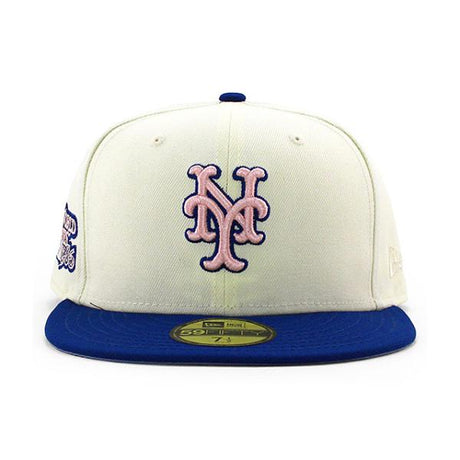 ニューエラ キャップ 59FIFTY ニューヨーク メッツ MLB 1986 WORLD SERIES LAVENDER BOTTOM FITTED CAP CREAM BLUE NEW ERA NEW YORK METS
