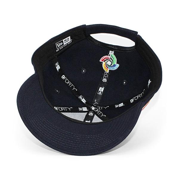 ニューエラ キャップ 9FORTY WBC 日本 2023 WORLD BASEBALL CLASSIC VELCRO STRAPBACK CAP NAVY