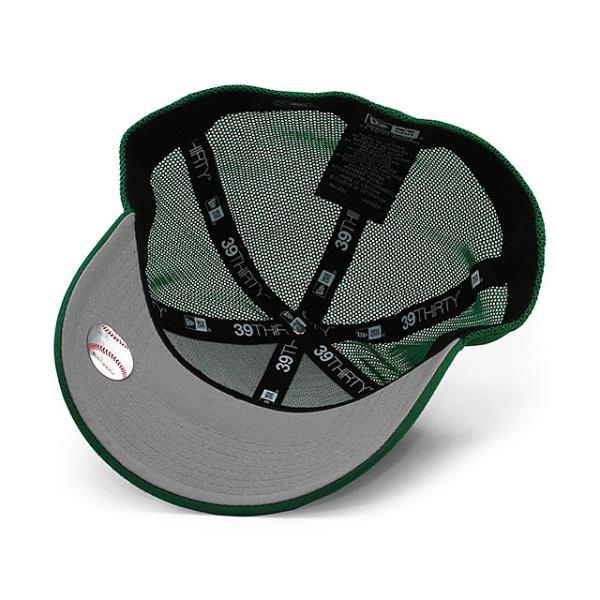 ニューエラ キャップ 39THIRTY オークランド アスレチックス MLB TRUCKER BP FLEX FIT CAP GREEN