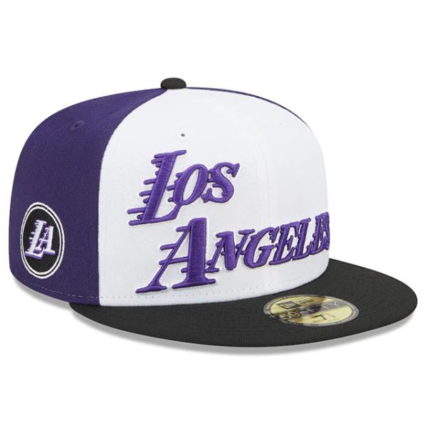 ニューエラ キャップ 59FIFTY ロサンゼルス レイカーズ 2022-23 NBA CITY EDITION FITTED CAP WHITE-BLACK-PURPLE NEW ERA LOS ANGELES LAKERS