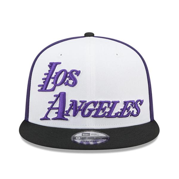 ニューエラ キャップ 9FIFTY ロサンゼルス レイカーズ 2022-23 NBA CITY EDITION SNAPBACK CAP WHITE-BLACK-PURPLE NEW ERA LOS ANGELES LAKERS