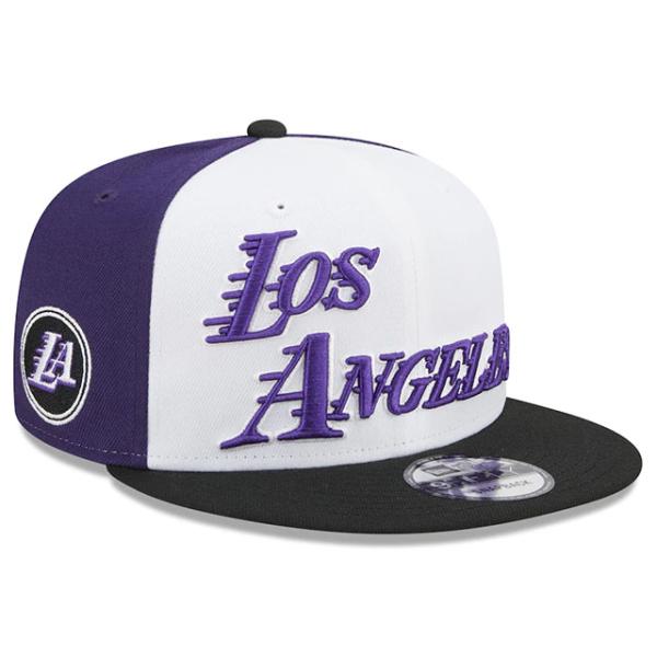 ニューエラ キャップ 9FIFTY ロサンゼルス レイカーズ 2022-23 NBA CITY EDITION SNAPBACK CAP WHITE-BLACK-PURPLE NEW ERA LOS ANGELES LAKERS