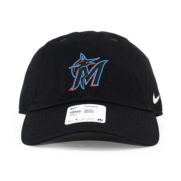 ナイキ キャップ マイアミ マーリンズ MLB HERITAGE 86 LOGO STRAPBACK CAP H86 BLACK NIKE MIAMI MARLINS