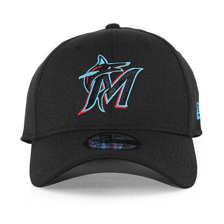 ニューエラ キャップ 39THIRTY マイアミ マーリンズ MLB TEAM CLASSIC FLEX FIT CAP BLACK