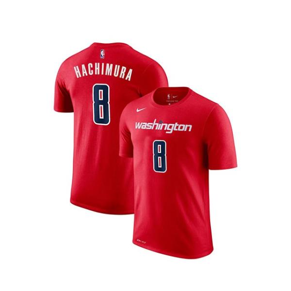 八村 塁選手モデル ナイキ Tシャツ ワシントン ウィザーズ NBA DRI-FIT NAME&NUMBER T-SHIRT RED NIKE WASHINGTON WIZARDS RUI HACHIMURA