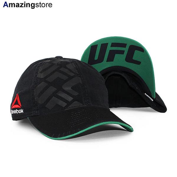 リーボック UFC  ADJUSTABLE SLOUCH CAP BLACK-GREEN  REEBOK