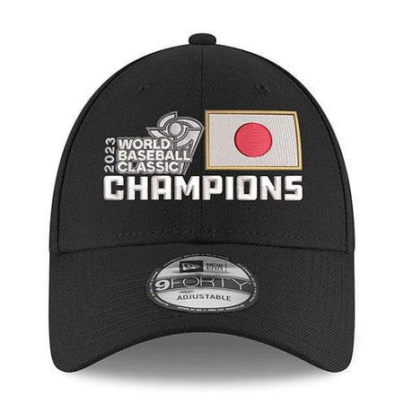 海外取寄 ニューエラ キャップ 9FORTY WBC 日本代表 NEW ERA 2023 WORLD BASEBALL CLASSIC CHAMPIONS LOCKER ROOM BLACK ADJUSTABLE CAP