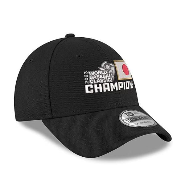 海外取寄 ニューエラ キャップ 9FORTY WBC 日本代表 NEW ERA 2023 WORLD BASEBALL CLASSIC CHAMPIONS LOCKER ROOM BLACK ADJUSTABLE CAP