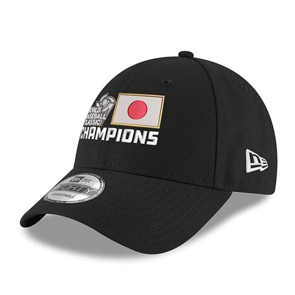 海外取寄 ニューエラ キャップ 9FORTY WBC 日本代表 NEW ERA 2023 WORLD BASEBALL CLASSIC CHAMPIONS LOCKER ROOM BLACK ADJUSTABLE CAP