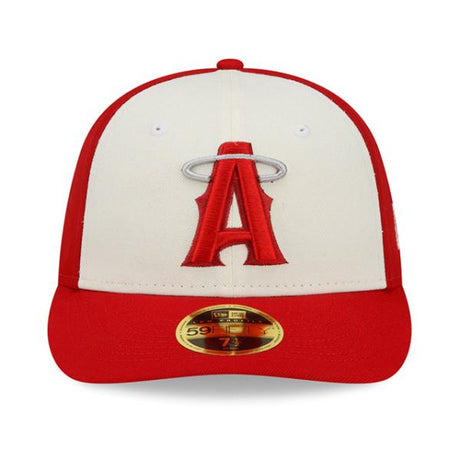 海外取寄 ニューエラ キャップ LP 59FIFTY ロサンゼルス エンゼルス MLB CITY CONNECT FITTED CAP RED BEIGE NEW ERA LOS ANGELES ANGELS