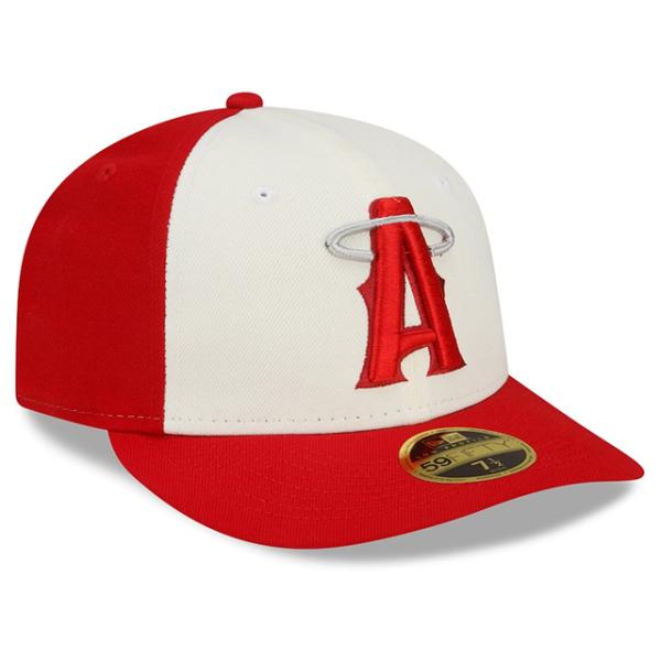 海外取寄 ニューエラ キャップ LP 59FIFTY ロサンゼルス エンゼルス MLB CITY CONNECT FITTED CAP RED BEIGE NEW ERA LOS ANGELES ANGELS