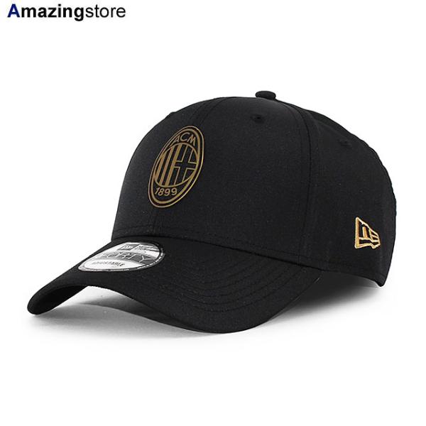 EU限定 ニューエラ キャップ 9FORTY ACミラン SERIA A BLACK GOLD PACK STRAPBACK CAP