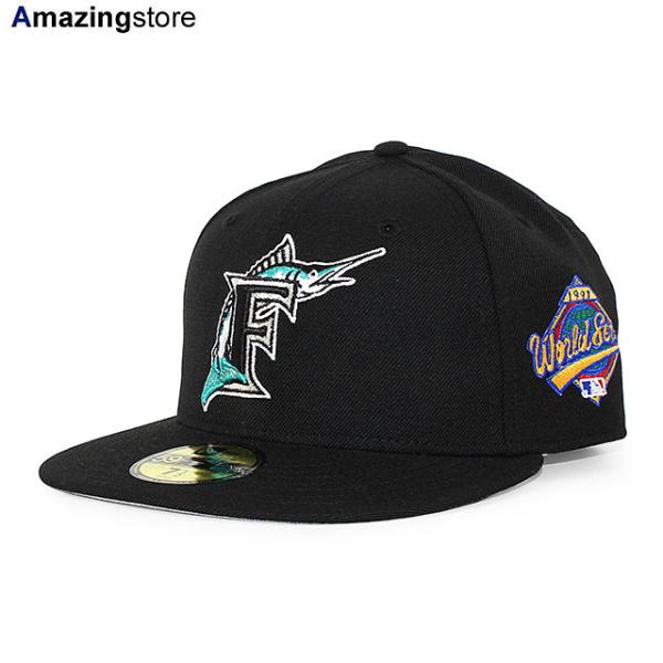 ニューエラ キャップ 59FIFTY フロリダ マーリンズ MLB 1997 WORLD SERIES GAME FITTED CAP BLACK