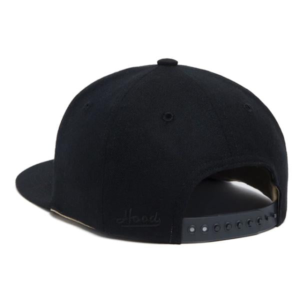 フッドハット スナップバックキャップ COMPTON SNAPBACK CAP BLACK HOOD HAT
