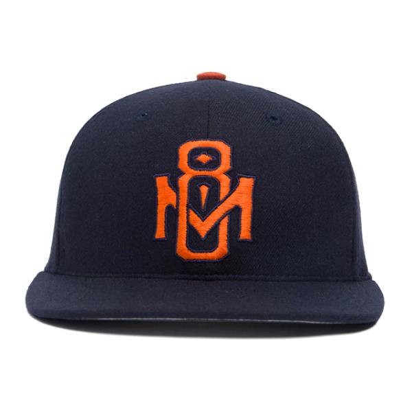 フッドハット スナップバックキャップ 8-MILE SNAPBACK CAP NAVY HOOD HAT