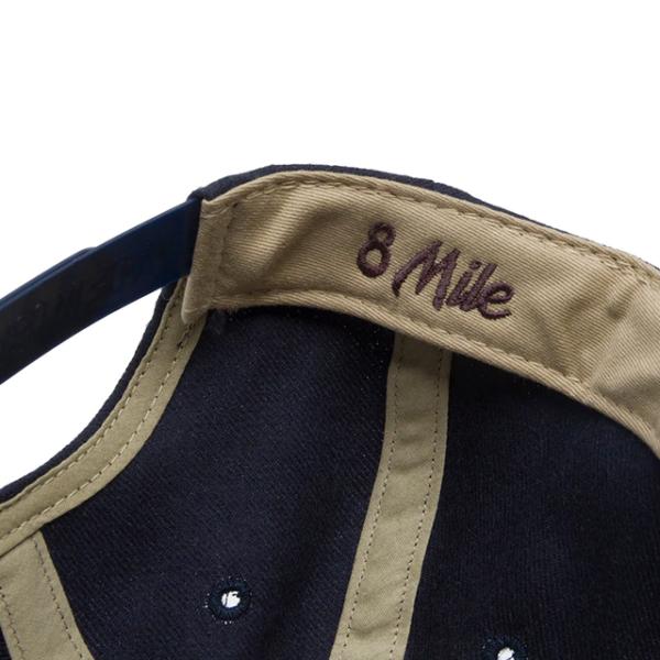 フッドハット スナップバックキャップ 8-MILE SNAPBACK CAP NAVY HOOD HAT