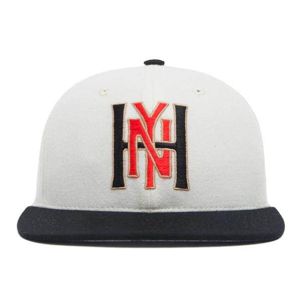 フッドハット スナップバックキャップ HARLEM SNAPBACK CAP WHITE-BLACK HOOD HAT ハーレム