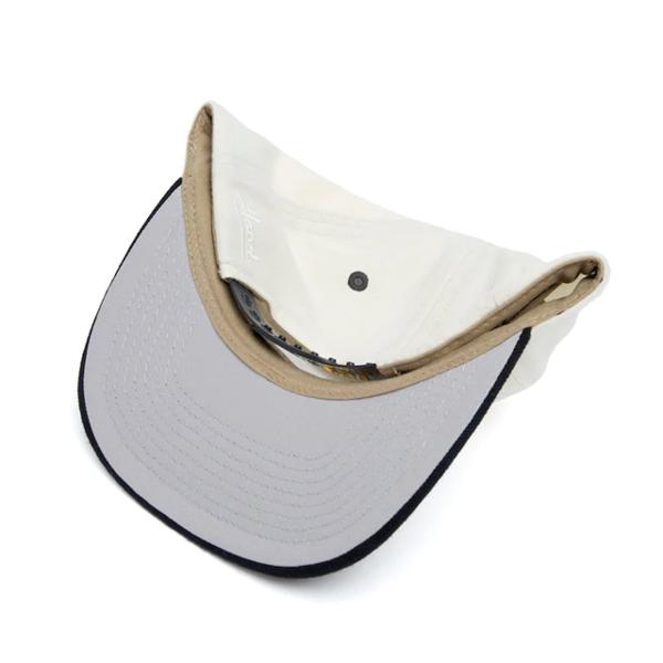フッドハット スナップバックキャップ LONG BEACH SNAPBACK CAP WHITE-BLACK  HOOD HAT