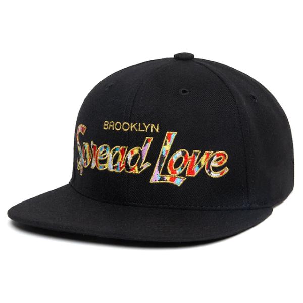 フッドハット スナップバックキャップ BROOKLYN SPREAD LOVE SNAPBACK CAP BLACK HOOD HAT ブルックリン