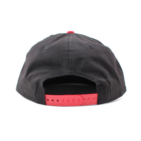 ニューエラ キャップ 9FIFTY スナップバック シカゴ ブルズ  WORDSTRIPE SNAPBACK CAP BLACK-RED  NEW ERA CHICAGO BULLS
