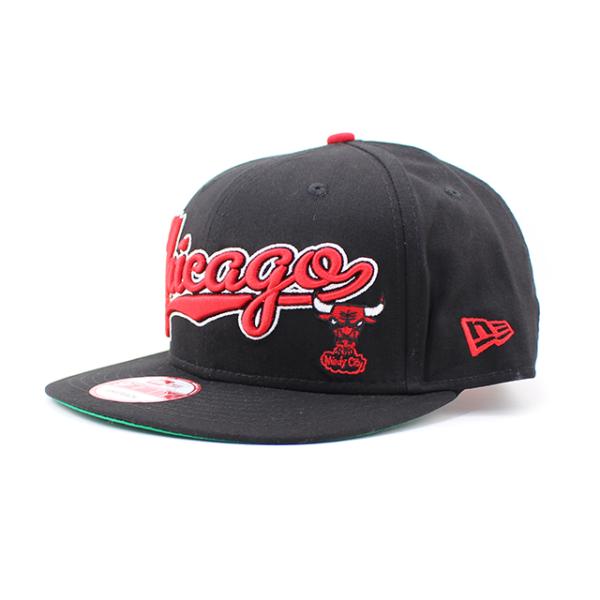ニューエラ キャップ 9FIFTY スナップバック シカゴ ブルズ  BLOCK-SCRIPT SNAPBACK CAP BLACK  NEW ERA CHICAGO BULLS