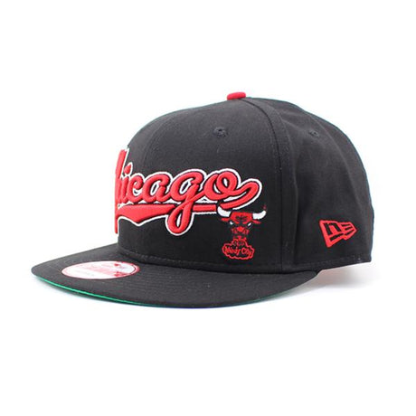 ニューエラ キャップ 9FIFTY スナップバック シカゴ ブルズ  BLOCK-SCRIPT SNAPBACK CAP BLACK  NEW ERA CHICAGO BULLS