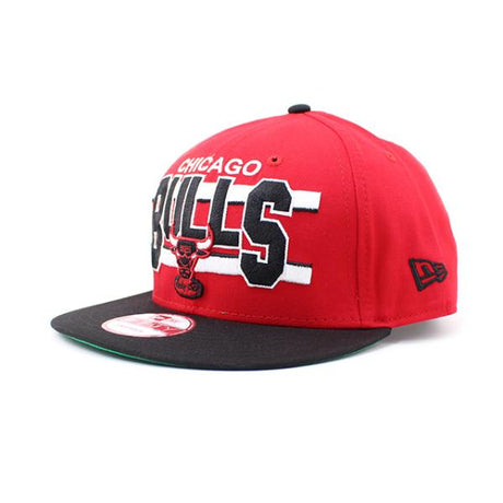 ニューエラ キャップ 9FIFTY スナップバック シカゴ ブルズ  WORDSTRIPE SNAPBACK CAP RED-BLACK  NEW ERA CHICAGO BULLS