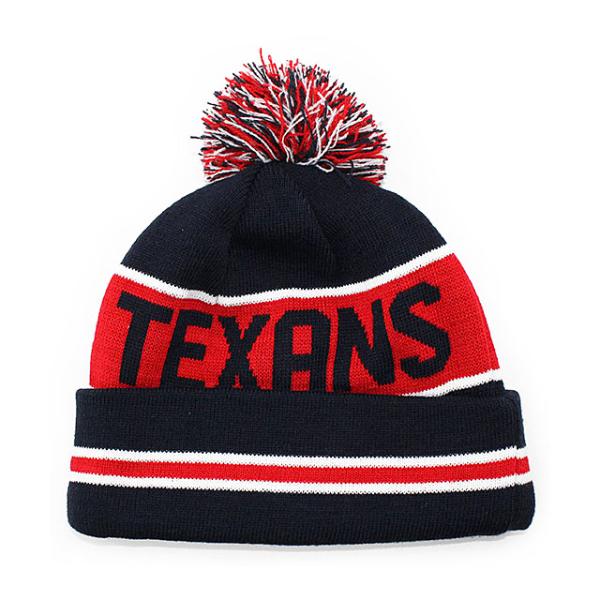 ニューエラ ニットキャップ ビーニー ヒューストン テキサンズ  NFL THE-COACH POM KNIT BEANIE CAP NAVY-RED  NEW ERA HOUSTON TEXANS