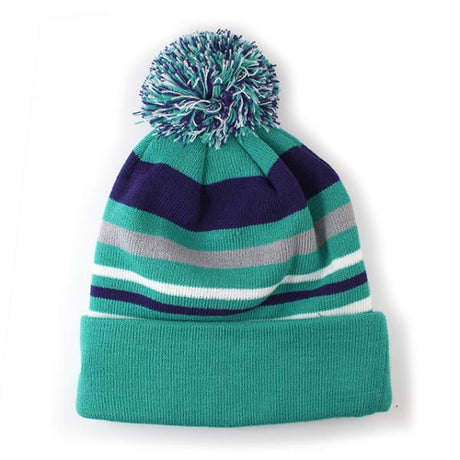 ニューエラ ニットキャップ ビーニー シャーロット ホーネッツ  NBA STRIPEOUT KNIT BEANIE CAP TEAL-PURPLE-WHITE-GREY  NEW ERA CHARLOTTE HORNETS
