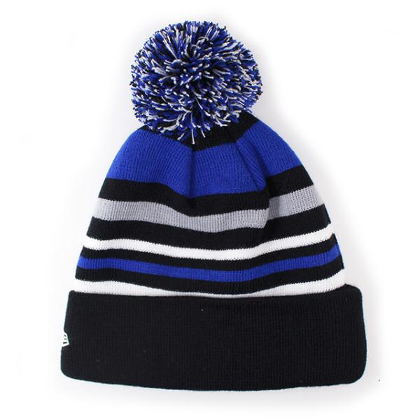 ニューエラ ニットキャップ ビーニー ニューヨーク ニックス  NBA STRIPEOUT KNIT BEANIE CAP BLACK-ROYAL-WHITE-GREY  NEW ERA NEW YORK KNICKS