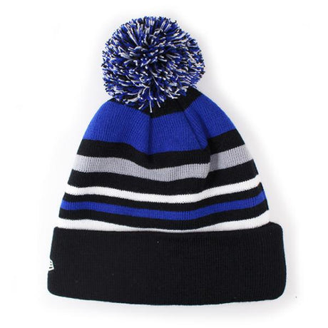 ニューエラ ニットキャップ ビーニー ニューヨーク ニックス  NBA STRIPEOUT KNIT BEANIE CAP BLACK-ROYAL-WHITE-GREY  NEW ERA NEW YORK KNICKS
