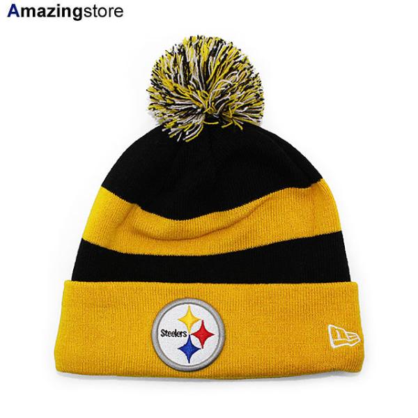 ニューエラ ニットキャップビーニー ピッツバーグ スティーラーズ  NFL STADIUM SPORT KNIT BEANIE GOLD  NEW ERA PITTSBURGH STEELERS