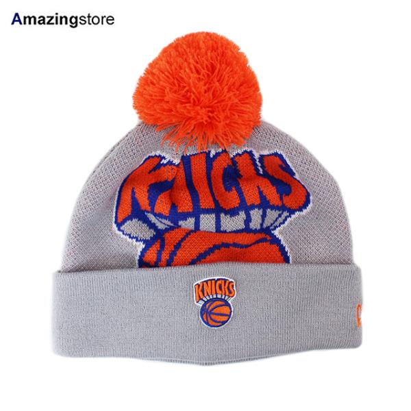 ニューエラ ニットキャップ ビーニー ニューヨーク ニックス NBA HWC-BIGGIE KNIT BEANIE GREY  NEW ERA NEW YORK KNICKS