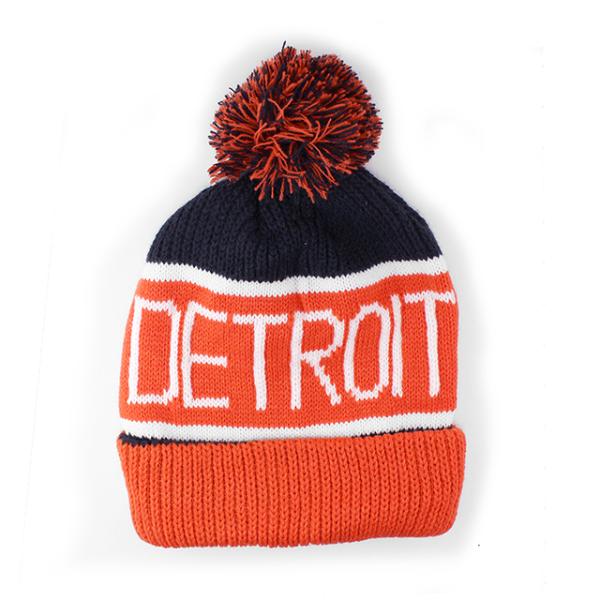 47ブランド ニットキャップ ビーニー デトロイト タイガース MLB THE-CALGARY POM KNIT BEANIE ORANGE-NAVY 47BRAND DETROIT TIGERS