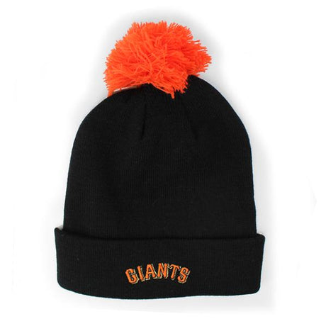 47ブランド ニットキャップ ビーニー サンフランシスコ ジャイアンツ  MLB POMPOM CUFF KNIT BEANIE CAP BLACK 47BRAND SAN FRANCISCO GIANTS