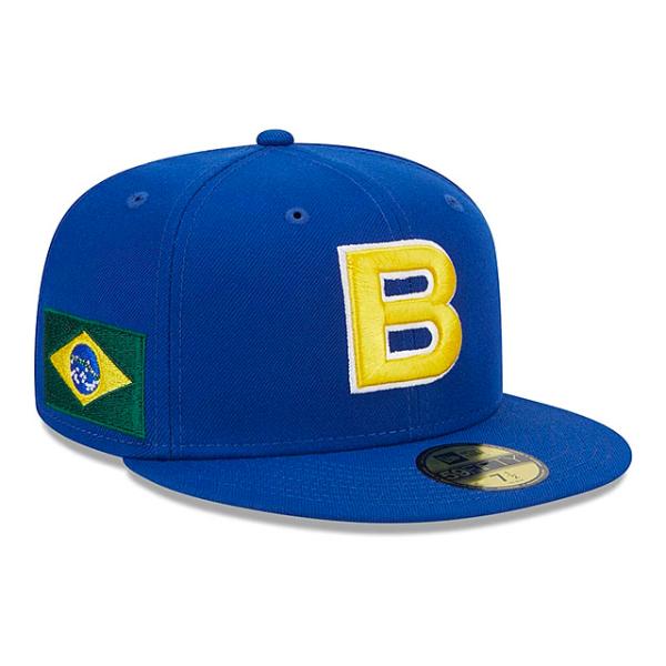 ニューエラ キャップ 59FIFTY WBC ブラジル連邦共和国 帽子 2023 WORLD BASEBALL CLASSIC FITTED CAP BLUE