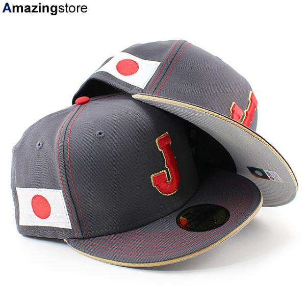 ニューエラ キャップ 59FIFTY WBC 日本 帽子 2023 WORLD BASEBALL CLASSIC FITTED CAP CHARCOAL
