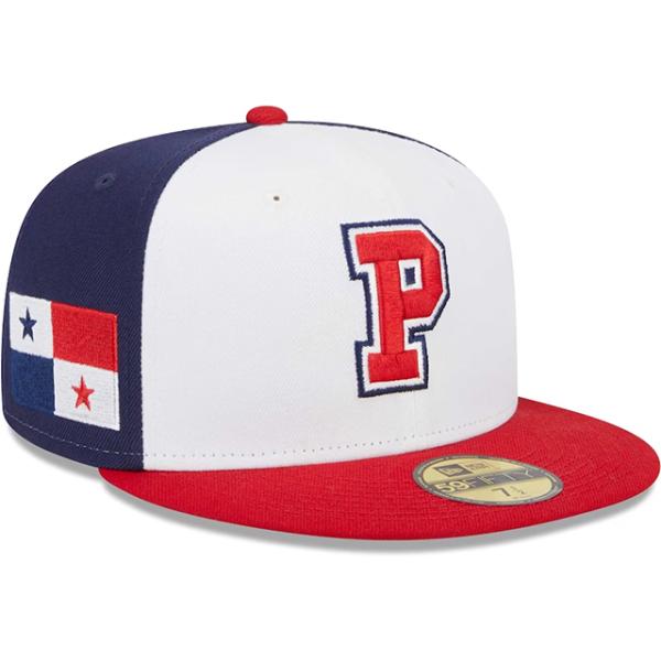 ニューエラ キャップ 59FIFTY WBC パナマ 2023 WORLD BASEBALL CLASSIC FITTED CAP WHITE NAVY RED NEW ERA PANAMA