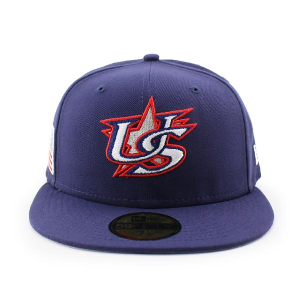 ニューエラ キャップ 59FIFTY WBC アメリカ 2023 WORLD BASEBALL CLASSIC FITTED CAP NAVY