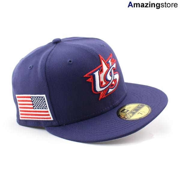 ニューエラ キャップ 59FIFTY WBC アメリカ 2023 WORLD BASEBALL CLASSIC FITTED CAP NAVY