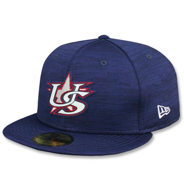 ニューエラ キャップ 59FIFTY WBC アメリカ 2023 WORLD BASEBALL CLASSIC CLUBHOUSE FITTED CAP NAVY NEW ERA USA