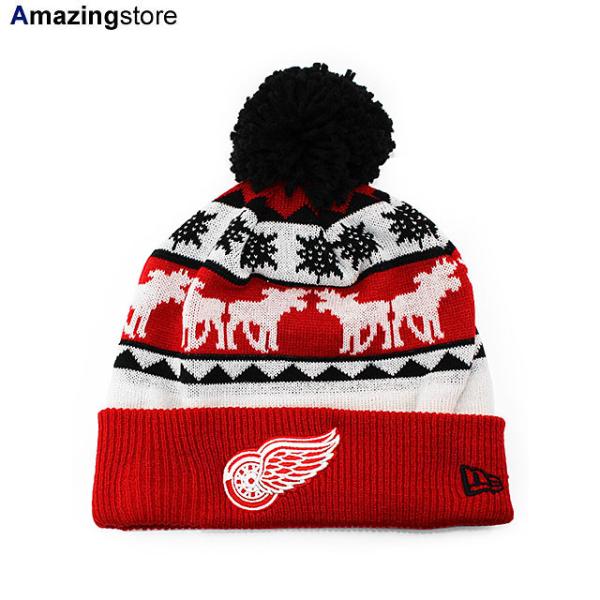 ニューエラ ニットキャップ ビーニー デトロイト レッドウィングス  NHL THE MOOSER KNIT BEANIE RED  NEW ERA DETROIT RED WINGS