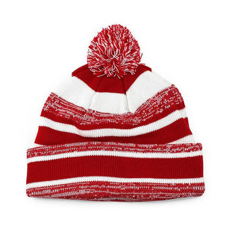 ニューエラ ニットキャップ ビーニー ウィスコンシン バジャーズ  NCAA STADIUM SPORT KNIT BEANIE RED-WHITE  NEW ERA WISCONSIN BADGERS