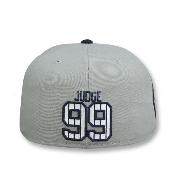 アーロン ジャッジモデル ニューエラ キャップ 59FIFTY ニューヨーク ヤンキース JUDGE ALL RISE SILVER METAL-BADGE FITTED CAP GREY