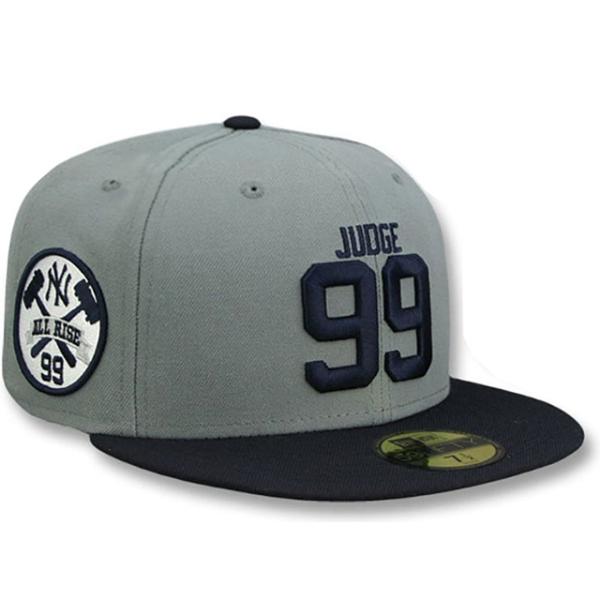 アーロン ジャッジモデル ニューエラ キャップ 59FIFTY ニューヨーク ヤンキース JUDGE ALL RISE SIDE FITTED CAP GREY