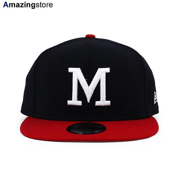 ニューエラ キャップ 9FIFTY ミルウォーキー ブレーブス MLB 1965-77 COOPERSTOWN REPLICA SNAPBACK CAP NAVY